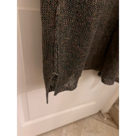 525 America 100% Linen Open Long Cardigan Duster Quiet Luxury Boho chic Preppy - Picture 10 of 12